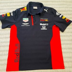 Red Bull Racing Aston Martin F1 2020 Team Polo T Shirt Size Boys Medium